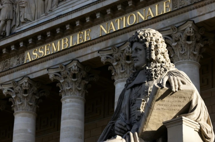 Façade de l'Assemblée nationale, le 11 juillet 2024 à Paris