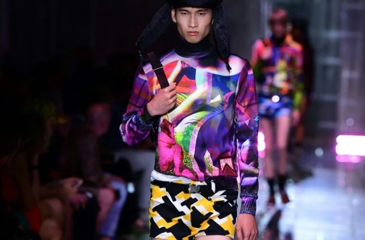 Défilé de la maison Prada à la Fashion week de Milan, le 17 juin 2018 