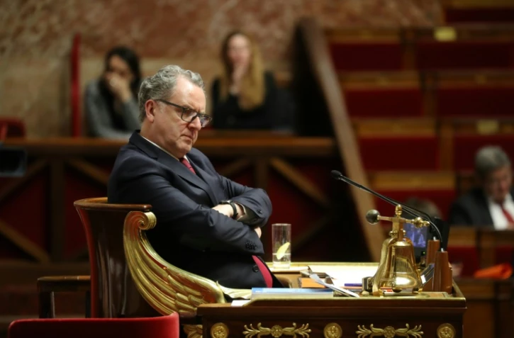 Le président de l'Assemblée nationale, Richard Ferrand, au perchoir le 14 janvier 2020