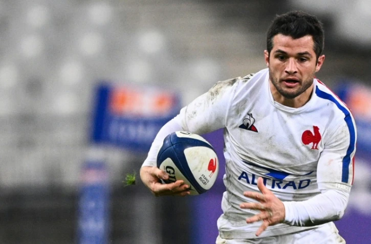 L'arrière du XV de France Brice Dulin contre l'Italie en Coupe d'automne des nations le 28 novembre 2020 au Stade de France