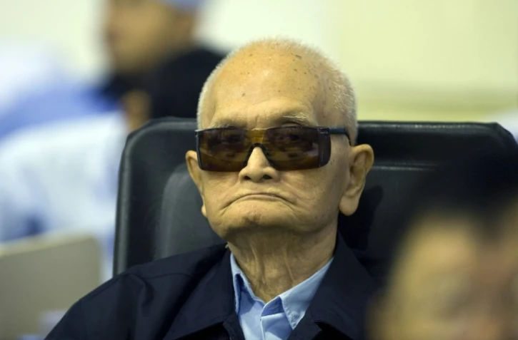 L'idéologue du régime khmer Nuon Chea, 92 ans, en 2014