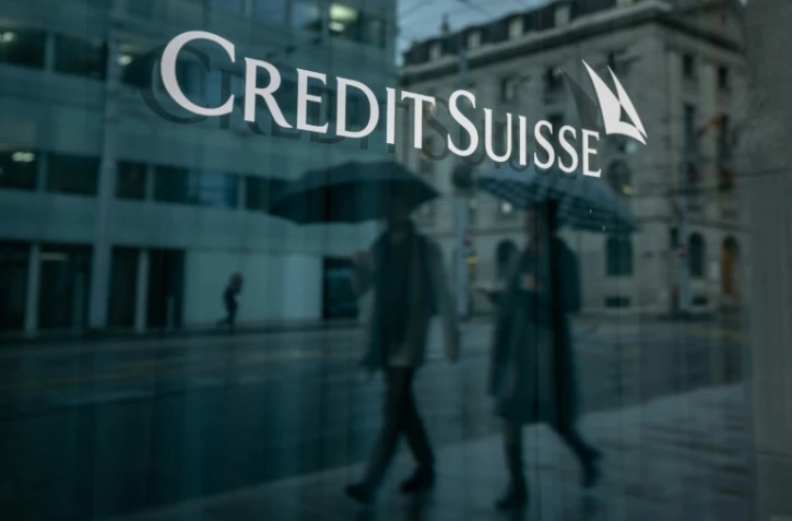 Une agence Credit Suisse à Genève, le 24 mars 2023