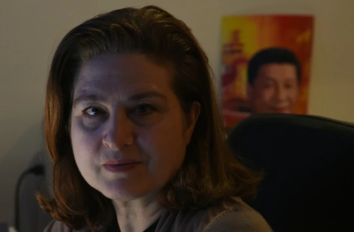 La correspondante de l'hebdomadaire L'OBS Ursula Gauthier dont l'expulsion de Pékin est imminente, le 26 décembre 2015 à Pékin