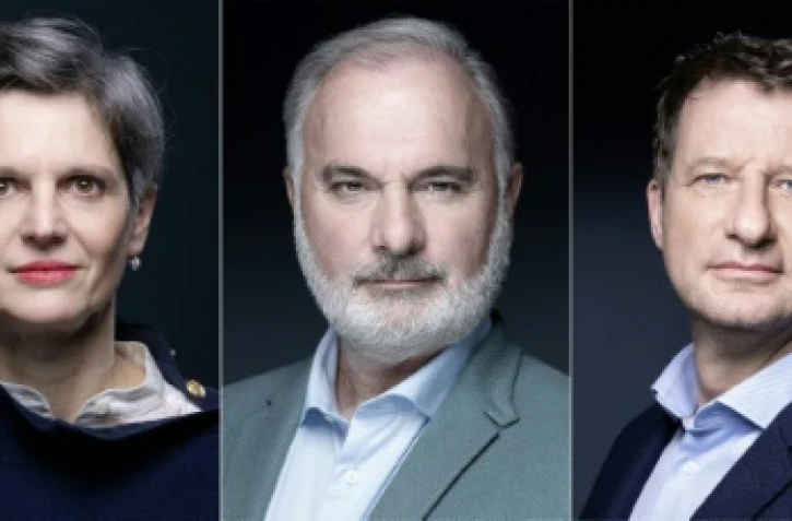 Les candidats à la primaire écologiste, dans un combo créé le 6 septembre 2021, avec de gauche à droite: Delphine Batho, Sandrine Rousseau, Jean-Marc Governatori, Yannick Jadot et Eric Piolle