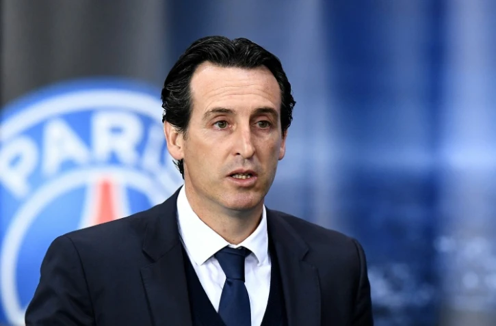 L'entraîneur du PSG Unai Emery lors du match contre le Celtic, le 22 novembre 2017 au Parc des Princes
