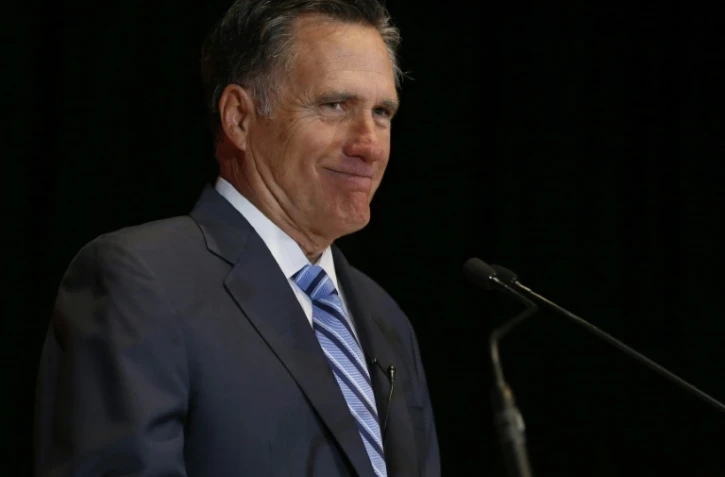 L'ancien gouverneur du Massachusetts Mitt Romney, le 3 mars 2016 Ă Salt Lake City (Utah)