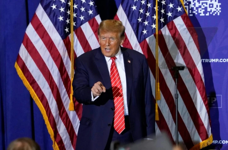 L'ancien président américain Donald Trump, le 19 janvier 2024 à Concord, dans le New Hampshire