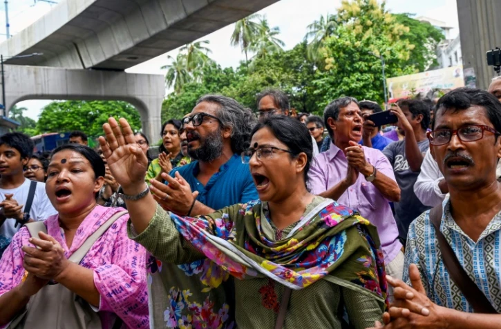 Des manifestations d'étudiants contre les quotas d'emploi dans la fonction publique ont déclenché en juillet des violences au Bangladesh qui se soldées par la mort de plus de 200 personnes, selon un décompte de l'AFP à partir des données de la police et des hôpitaux. Photo à Dacca 26 juillet 2024