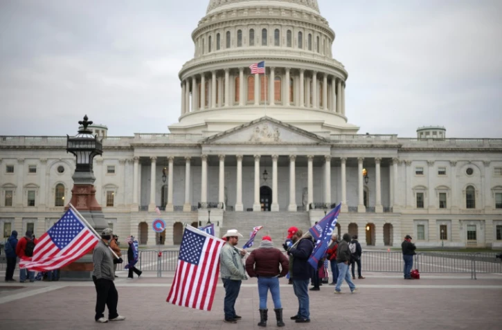 Des partisans de Donald Trump le 6 janvier 2021 à Washington