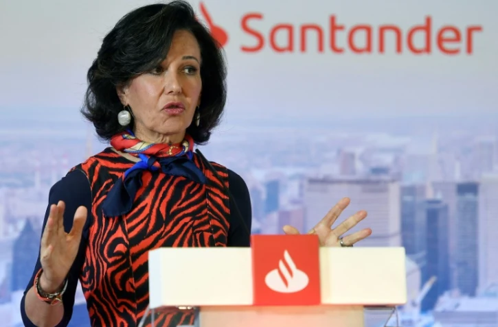 La présidente exécutive de la banque Santander, Ana Botin, à Boadilla del Monte le 29 janvier 2020