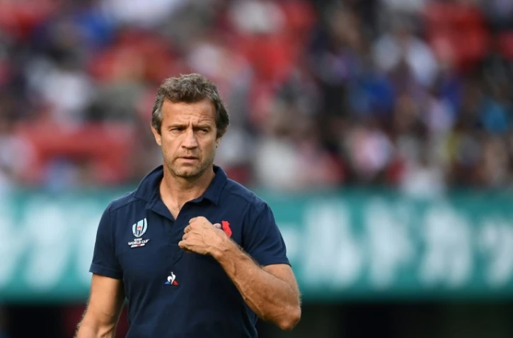 L'entraîneur adjoint du XV de France Fabien Galthié avant le match face aux Tonga le 6 octobre 2019 à Kumamoto