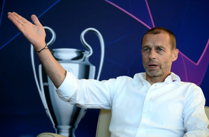 Il n'est "pas correct" que la Liga espagnole critique le Paris SG après la prolongation du contrat parisien de Kylian Mbappé, a déploré le président de l'UEFA Alexander Ceferin, lors d'un entretien avec l'AFP, le 27 mai 2022 à Paris
