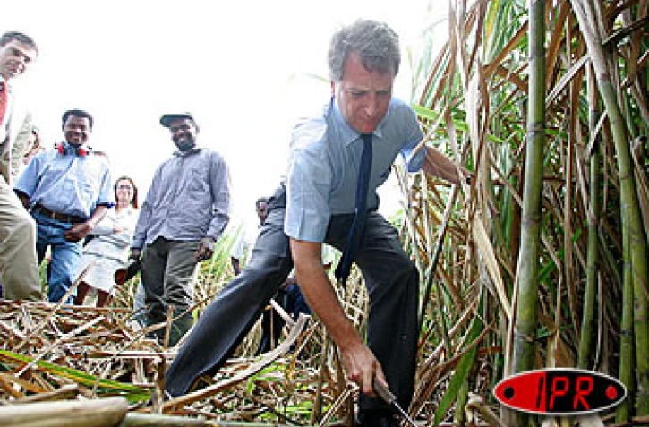 Vendredi 17 septembre 2004 -
Hervé Gaymard, ministre de l'agriculture, en visite à la Réunion