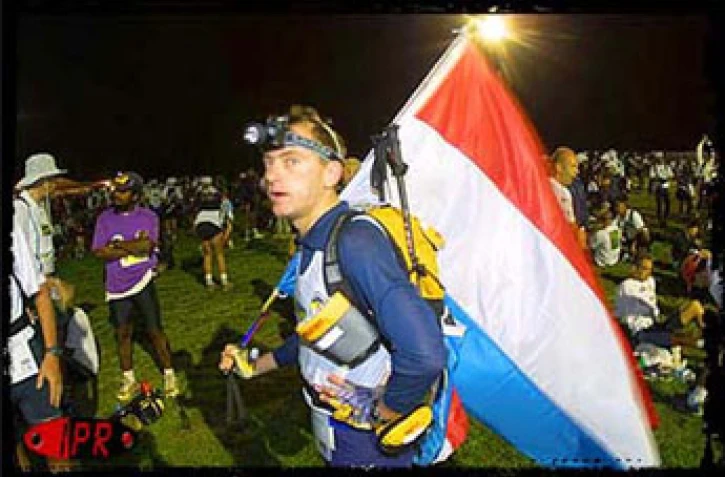 lors de l'édition 2001 du Grand raid, l'une des courses de montagnes les plus difficiles au monde