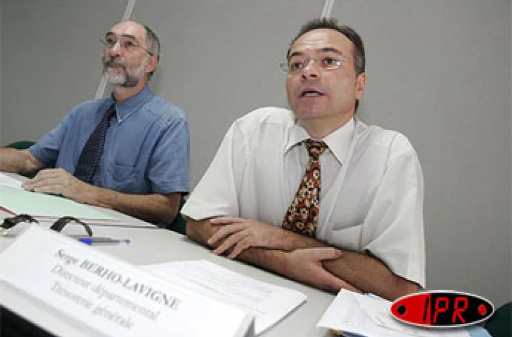 Mardi 22 mars 2005 Lors de la conférence de presse du Trésor Public sur la réforme de la redevance audiovisuelle