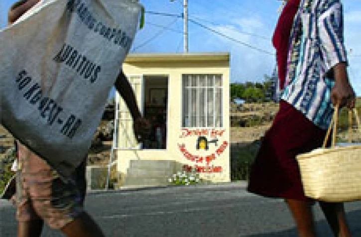 Minuscule salon de coiffure pour dames dans la région de Pointe Mourouk à Rodrigues