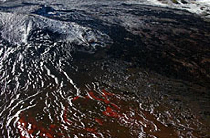 Dimanche 3 août 2003 -
Image de neige à La Réunion - 
Photo Hervé Douris