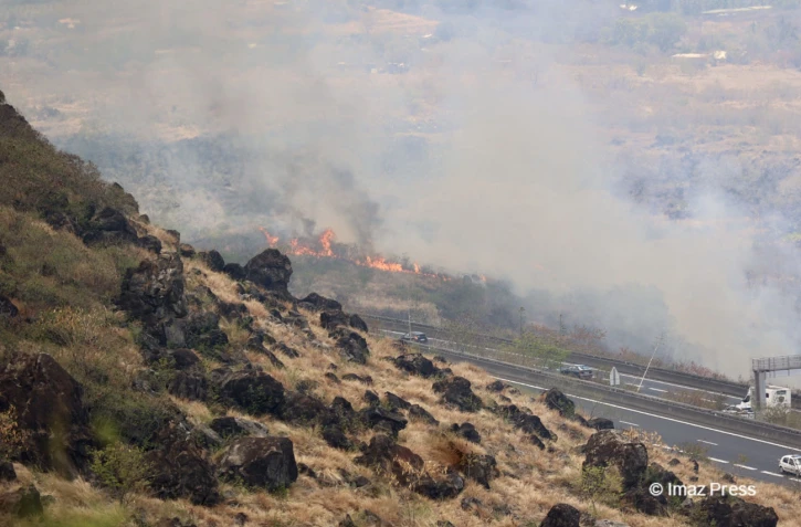 incendie dans la savane cap lahoussaye novembre 2022