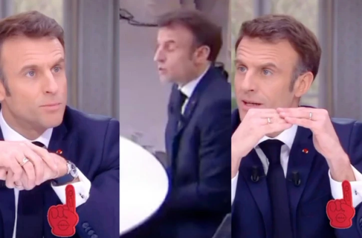Interviewé à la télé, Macron se débarrasse discrètement d’une montre trop coûteuse