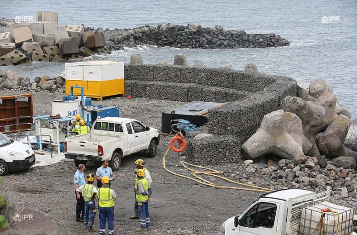 contrôle sur le chantier de la route du littoral