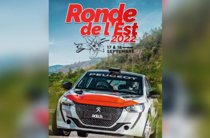 affiche ronde de l'est 2022 rallye
