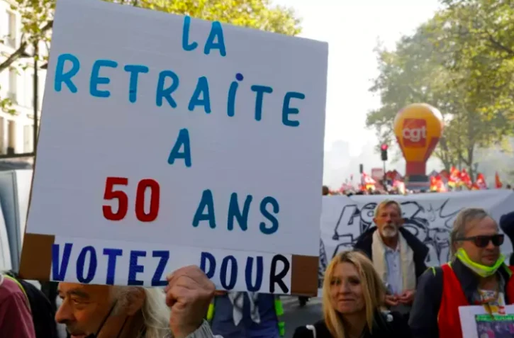Manifestation retraite
