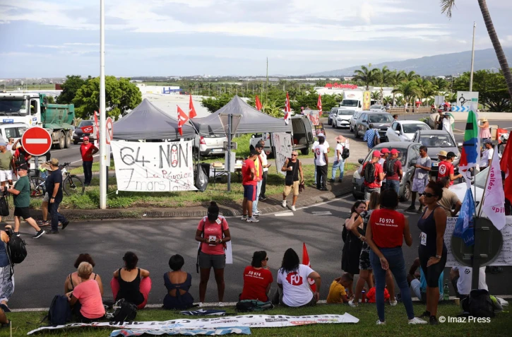 Mobilisation contre la réforme des retraites à Saint-Pierre