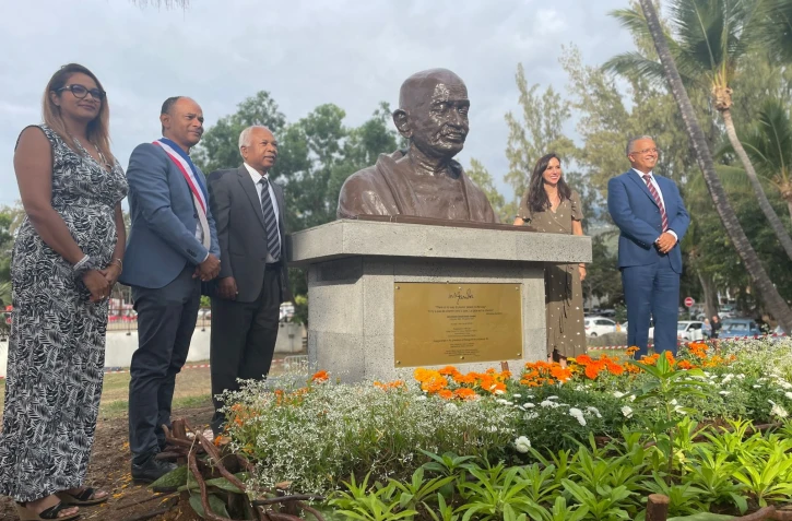 inauguration Jardin de Mathatma Gandhi saint paul
