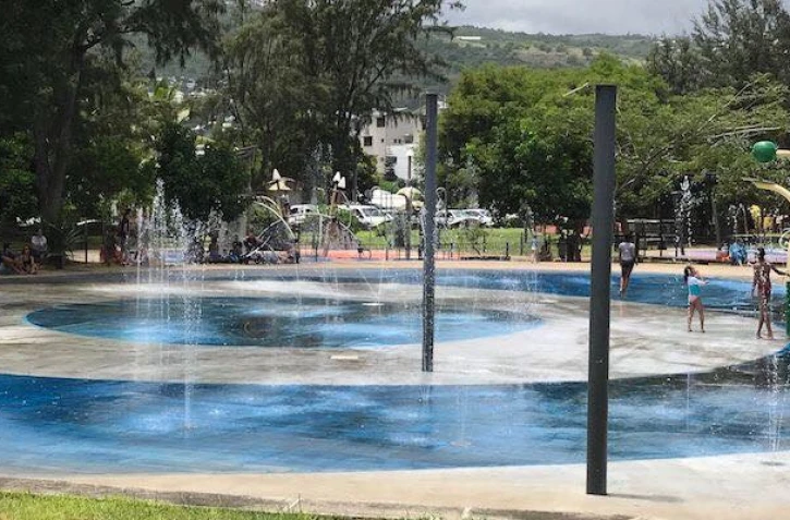 Jeux d'eau front de mer Saint-Paul