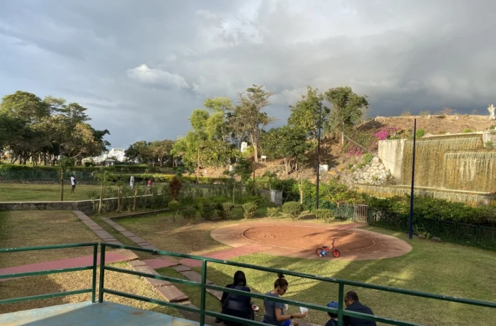 parc boisé au port