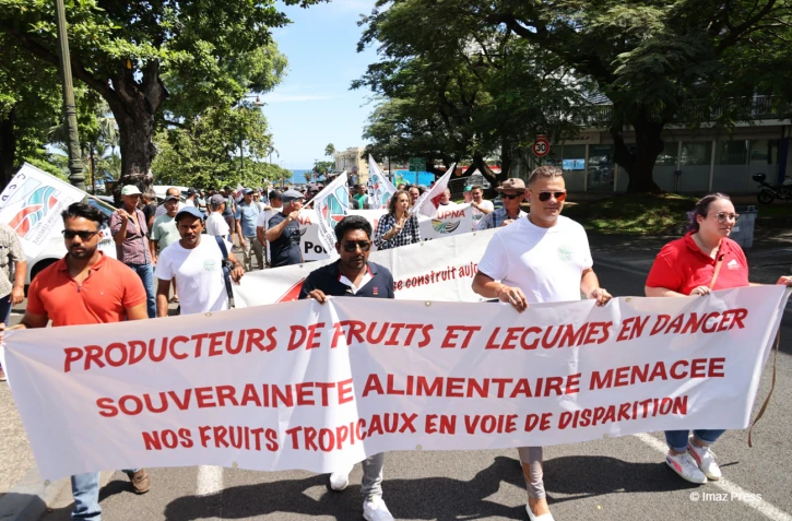 Lundi 13 février 2023 - Manifestation des planteurs devant la préfecture