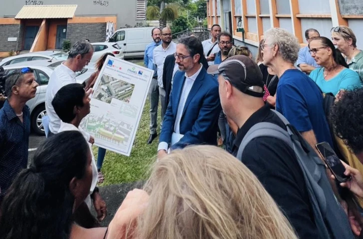 Jérôme Filipini visite le projet Prunel