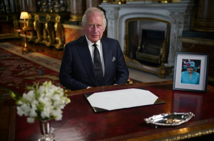 Le roi Charles III lors de sa première allocution télévisée