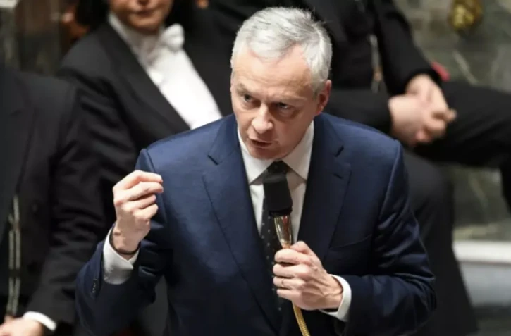 Le ministre de l'Economie, Bruno Le Maire, à l'Assemblée nationale, le 24 janvier 2023 à Paris ( AFP / BERTRAND GUAY )