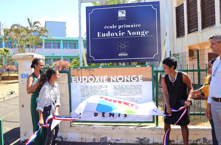 inauguration de la plaque Eudoxie Nonge