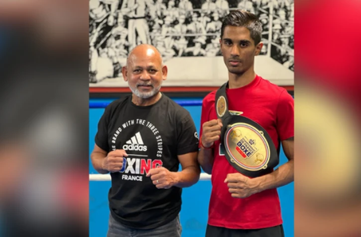 Julien Samourgompoulle champion de France de boxe anglaise
