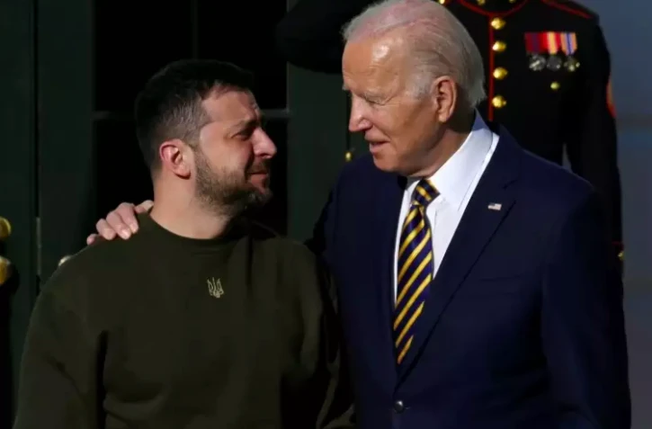 Zelensky et Joe Biden