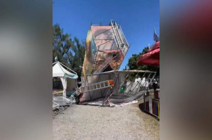 Festi'Park : un échafaudage s'écroule par la force du vent