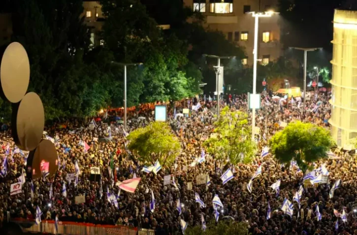 Manifestation à Tel-Aviv contre le gouvernement