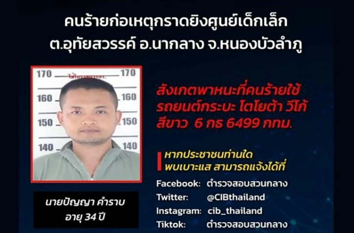 Tuerie en Thaïlande: 35 morts, dont 22 enfants dans l'attaque d'une crèche