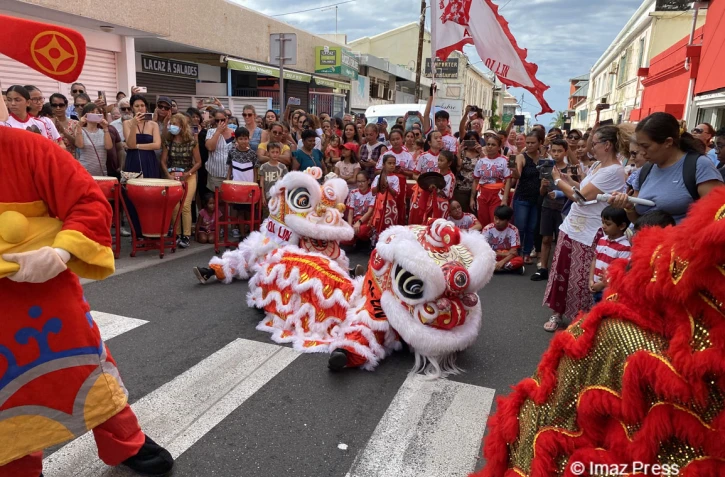 Lancement festivités nouvel an chinois, danse du lion saint-denis 2023
