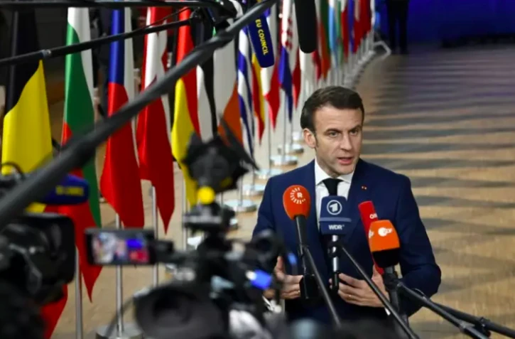 Emmanuel Macron au sommet européen de Bruxelles 2022