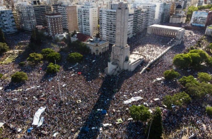 Mondial: A Rosario, la fierté d'être la terre des Messi et Di Maria, champions et buteurs