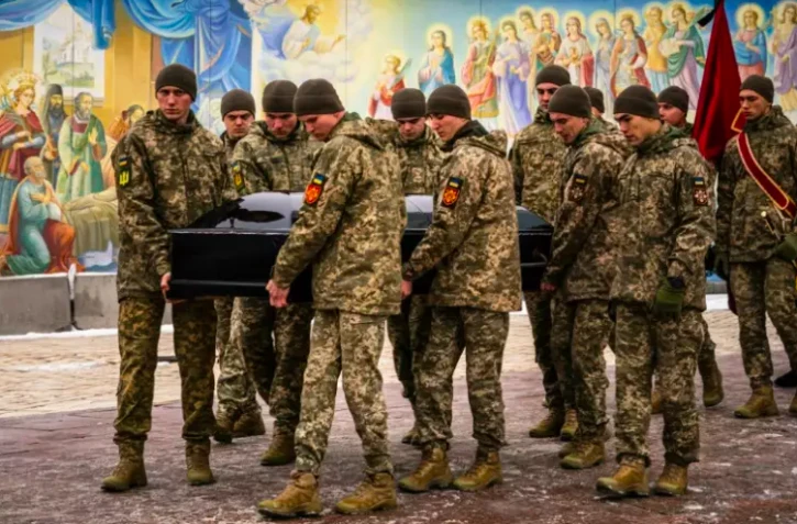 Funérailles d'un soldat ukrainen