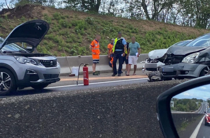 Accident sur la 4 voies de Sainte-Marie