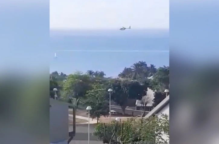 Intervention des secours suite à un accident sur la route des Tamarins