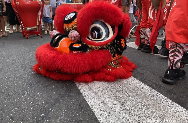 Lancement festivités nouvel an chinois, danse du lion saint-denis 2023