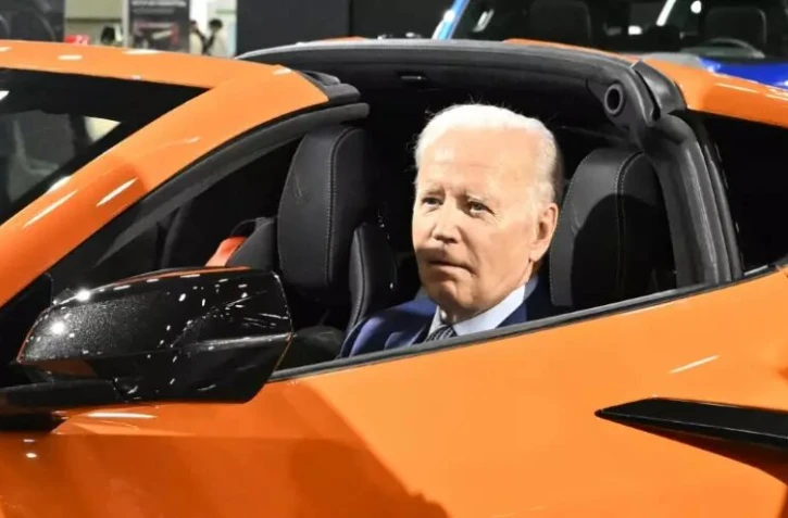 AFP Joe Biden Salon automobile Etats-Unis Voitures e?lectriques