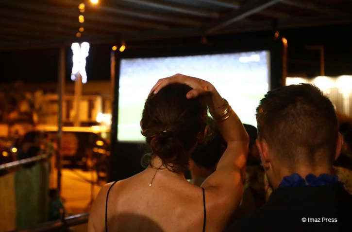 Finale France - Argentine. Fan zone Ă Saint-Pierre