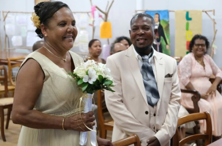 Noces d'or des époux Marie Françoise à Saint-Paul